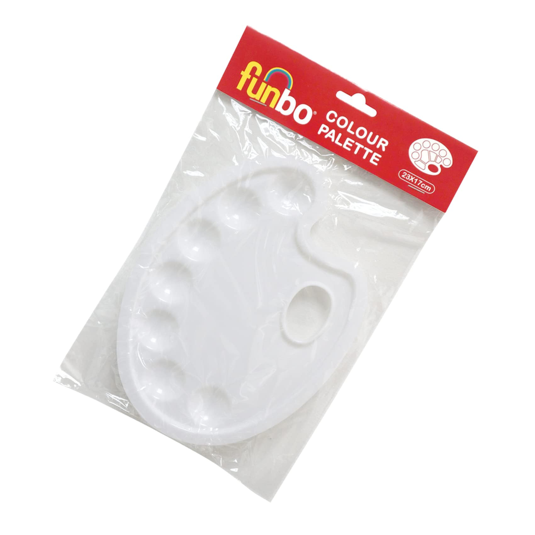 Funbo Pallet Plastic Oval 23 X 17cms FO-ACC-PLT-O2317